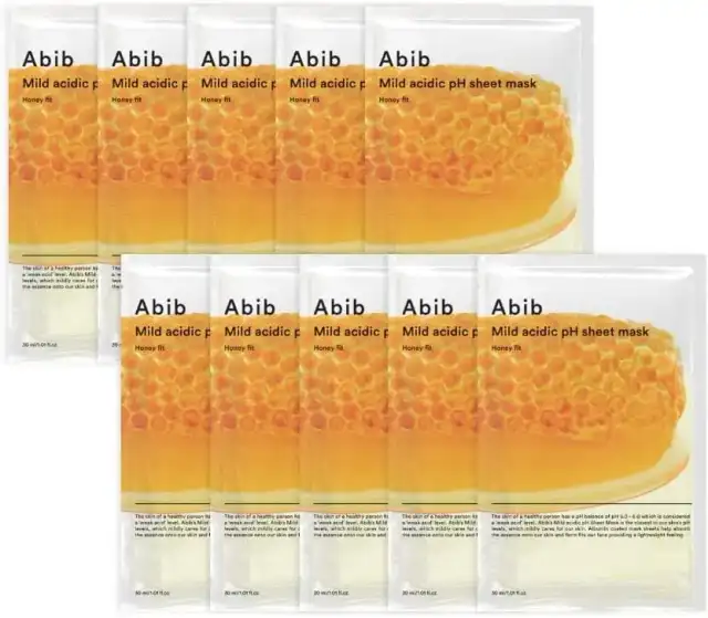 弱酸性pHシートマスクパックアクアフィットハニー 10枚 韓国コスメ ABIB MILD ACIDIC pH SHEET MASK HONEY FIT 30ml 詳細イメージ 1