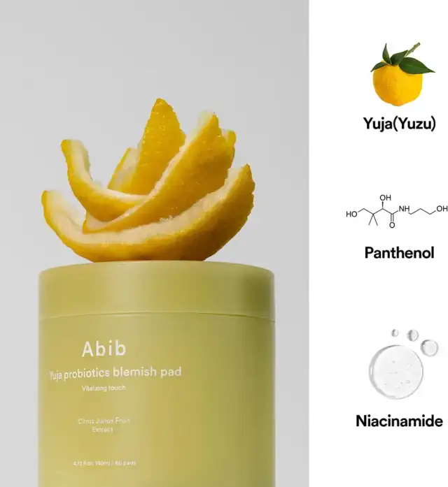 アビブ(Abib) カーミングタッチ ゆずプロバイオティクスパッド YUJA PROBIOTICS BLEMISH PAD 詳細イメージ 3