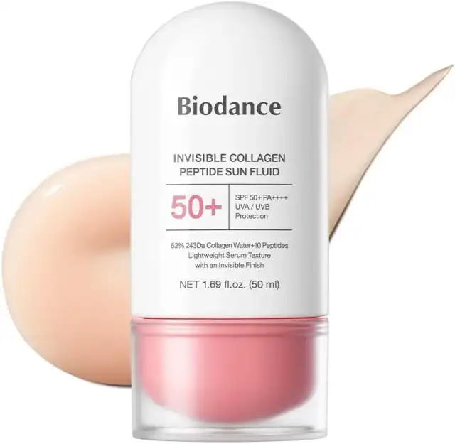 【バイオダンス】コラーゲンペプチドサンセラム(50ml) |日焼け止め|毛穴ケア|UV乳液|SPF50+|PA++++|エイジングケア|紫外線対策|顔用|保湿|美容液|韓国コスメ 詳細イメージ 1
