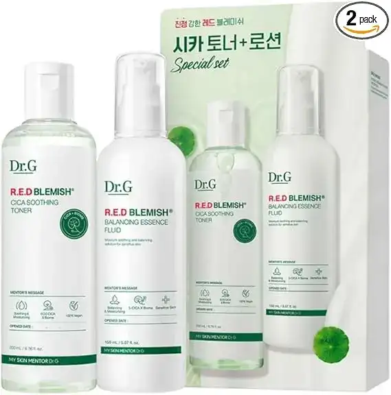 Dr.G (ドクタージー) レッドブレミッシュ シカトナー 200ml ＆ エッセンスフルイド 150ml セット/鎮静ケア・敏感肌用・韓国コスメ・水分補給・低刺激スキンケア 詳細イメージ 4
