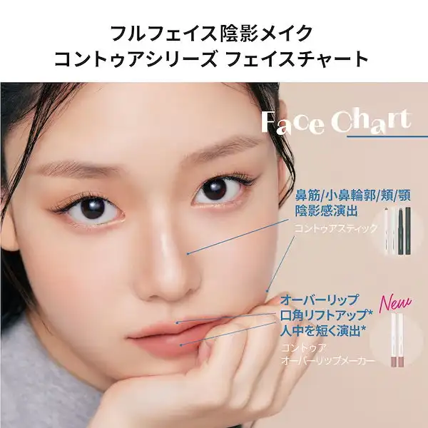 コントゥア オーバーリップメーカー リップペンシル リップライナー ティント リップスティック 落ちない 詳細イメージ 2