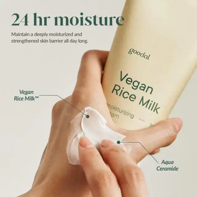 グーダル ヴィーガンライスミルク保湿クリーム 70ml GOODAL VEGAN RICE MILK MOISTURIZING CREAM 詳細イメージ 2