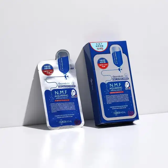 【MEDIHEAL(メディヒール)】N.M.F アクアリングアンプルマスク EX 27ml*10枚 N.M.F. Aquaring Ampoule Mask EX 27ml*10P 詳細イメージ 2