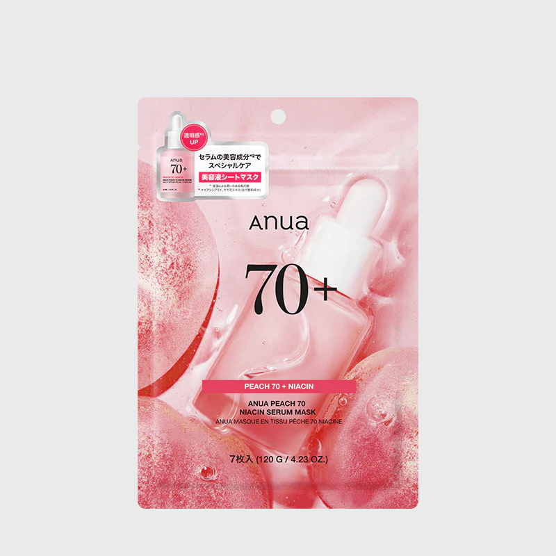 桃70 ナイアシンセラムマスクパック(7枚入り)