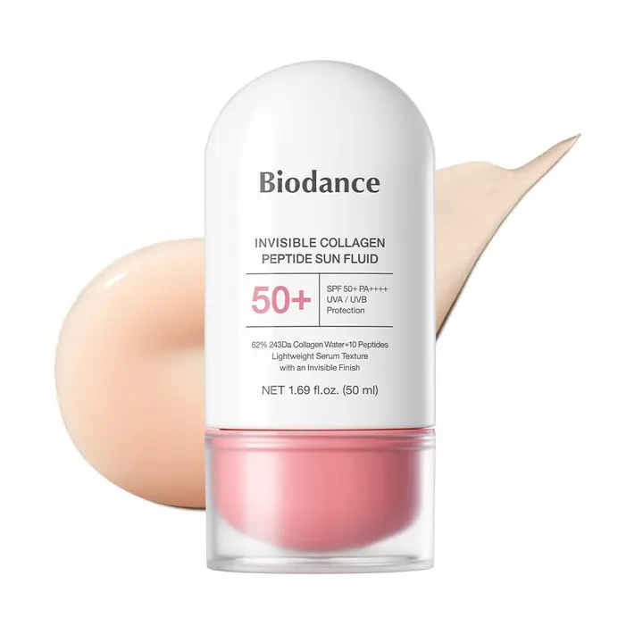 【バイオダンス】コラーゲンペプチドサンセラム(50ml) |日焼け止め|毛穴ケア|UV乳液|SPF50+|PA++++|エイジングケア|紫外線対策|顔用|保湿|美容液|韓国コスメ