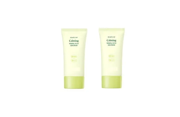 グーダル クリア カンゾウ カーミング ミネラルフィルター サンクリーム 50ml 2個セット|SPF50+ PA++++ 低刺激 ノンケミカル 日焼け止め