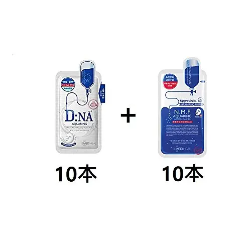 [10+10] [メディヒール] Mediheal [N.M.F アクアリング アンプルマスク EX (10枚)] + Mediheal DNA [プロアチン マスクパック (アクアリング) (10枚) ]