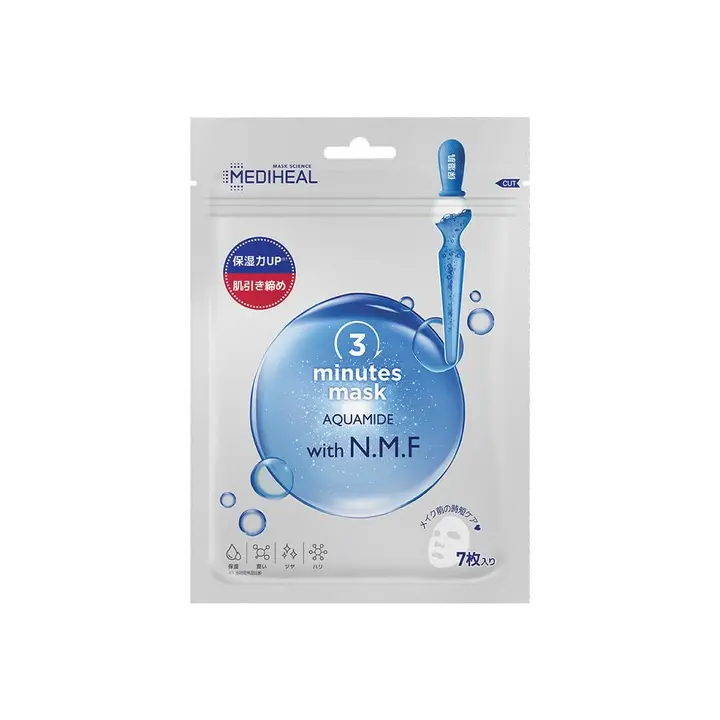 MEDIHEAL(メディヒール) 3ミニッツシートマスク アクアマイドwith N.M.Fメディヒール 3ミニッツシートマスク アクアマイドwith N.M.F フェイスマスク 7シート (x 1)