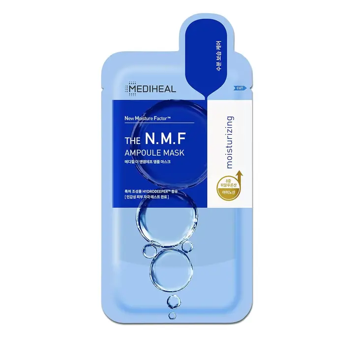 メディヒール ザ N.M.F アンプルマスク 10枚 リニューアル 青 メディヒールパック 正規品 並行輸入品 韓国コスメ 韓国パック シートマスク