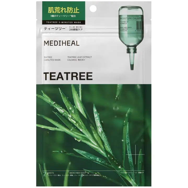 MEDIHEAL OFFICIAL(メディヒール) 3ミニッツマスク7枚 3 Minutes Mask 7P 1SET (ティーツリー)