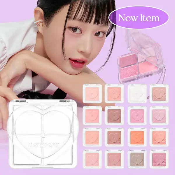 ハート ポケット シングル #シングルシャドウ #DIYパレット #カスタマイズ