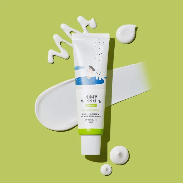 シラカバ水分 マイルドアップ日焼け止め SPF 50+, PA++++